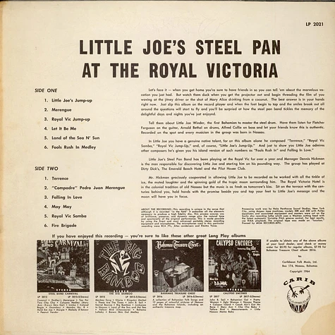 Little Joe's Steel Pan Band - Little Joe's Steel Pan At The Royal Victoria