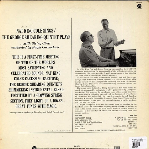 Nat King Cole & George Shearing - Nat King Cole Sings / George Shearing Plays