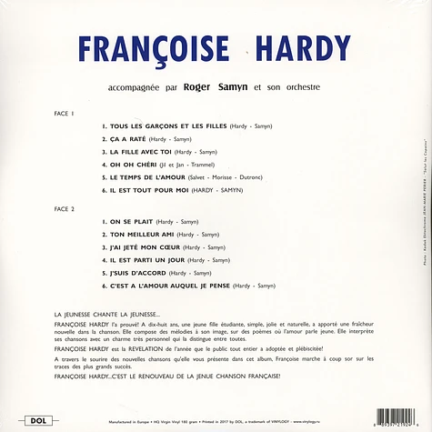 Francoise Hardy - Francoise Hardy Gatefold Sleeve Edition