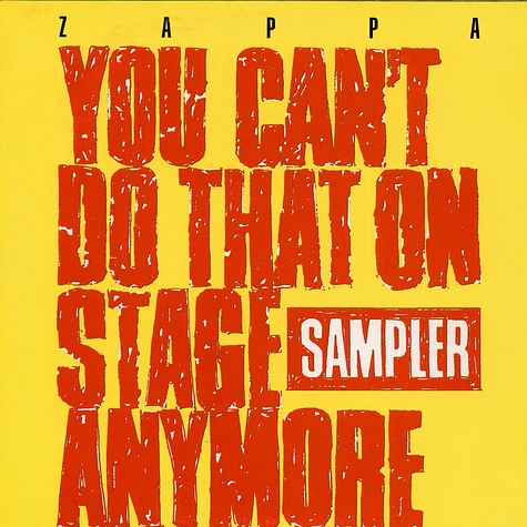 Frank Zappa - You Can't Do That On Stage Anymore Sampler