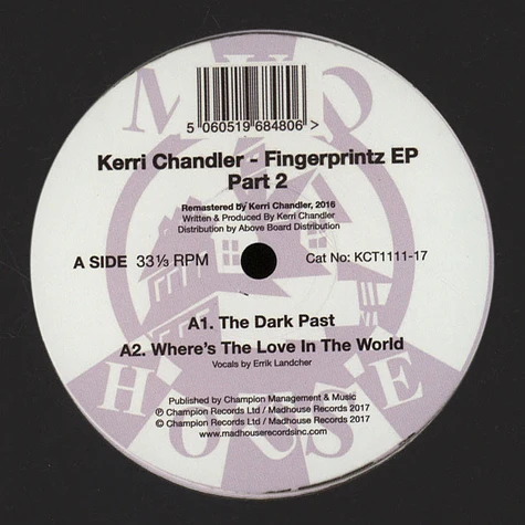 Kerri Chandler - Finger Printz EP 2