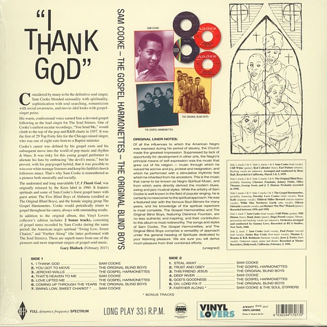 Sam Cooke - I Thank God