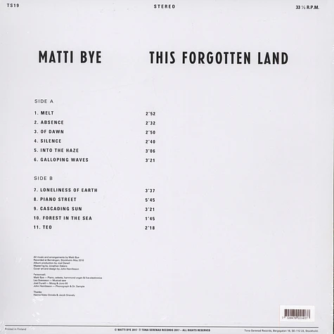 Matti Bye - This Forgotten Land