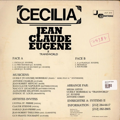 Jean Claude Eugene - Cecilia