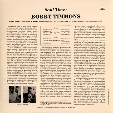 Bobby Timmons - Soul Time