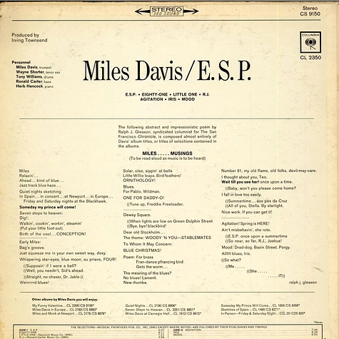 Miles Davis - E.S.P.