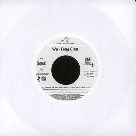 Wu-Tang Clan - Can It Be All So Simple / Da Mystery Of Chessboxin