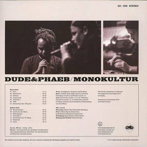 dude&phaeb - Monokultur