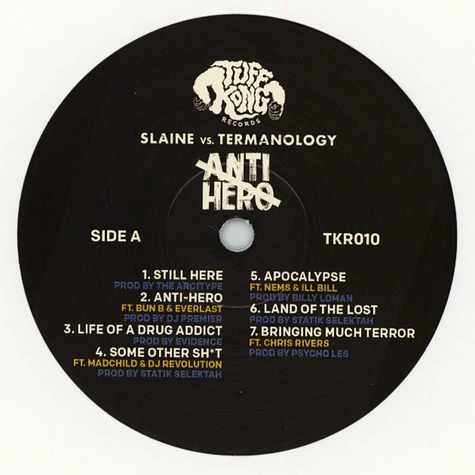 Slaine & Termanology - Anti-Hero White Vinyl Edition