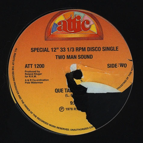 Sparkle / Two Man Sound - Disco Madness / Que Tal America