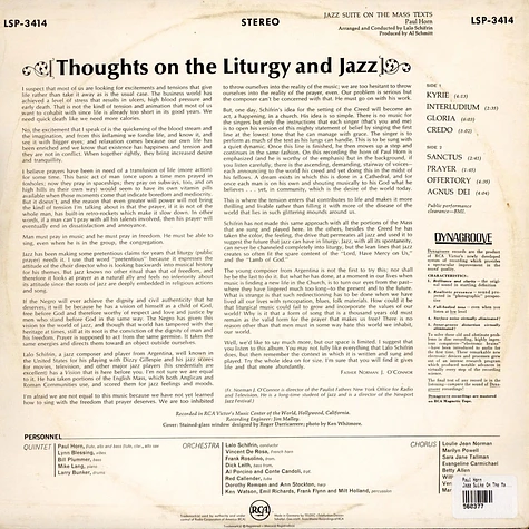 Paul Horn - Jazz Suite On The Mass Texts
