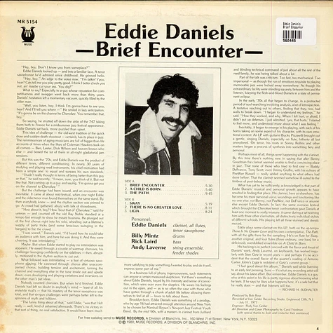 Eddie Daniels - Brief Encounter