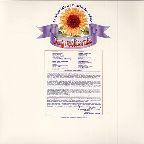 The Beach Boys - Sunflower