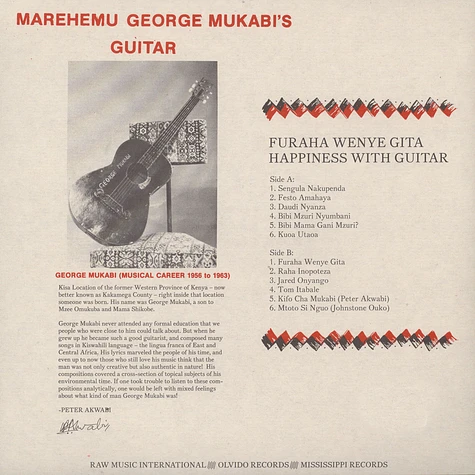 George Mukabi - Furaha Wenye Gita