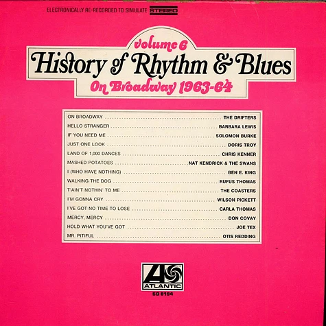 V.A. - History Of Rhythm & Blues Volume 6 On Broadway 1963-64