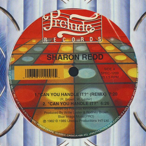 Sharon Redd - Can You Handle It / In The Name Of Love