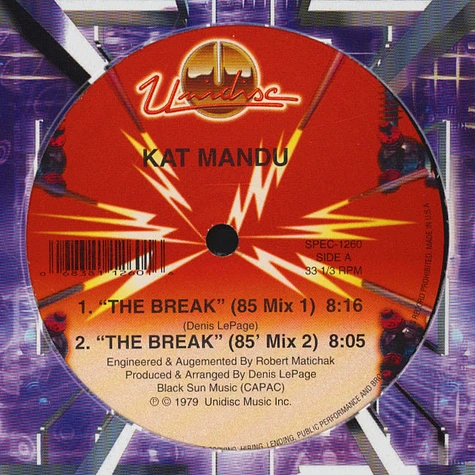 Kat Mandu - The Break / The Break