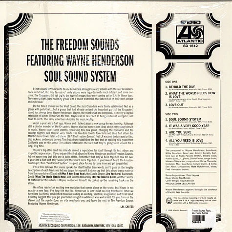 Freedom Sounds Featuring Wayne Henderson - Soul Sound System