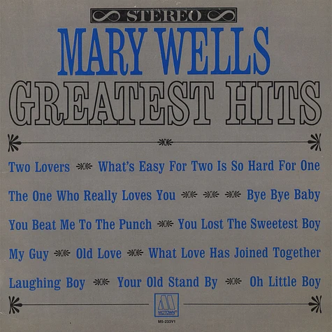 Mary Wells - Greatest Hits
