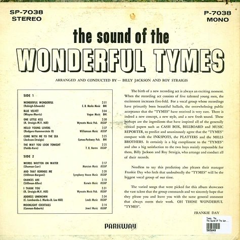 The Tymes - The Sound Of The Wonderful Tymes