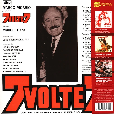 Armando Trovajoli - OST 7 Volte 7: Colonna Sonora Colored Vinyl Edition