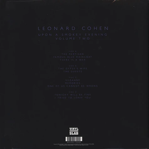 Leonard Cohen - Upon A Smokey Evening Volume 2