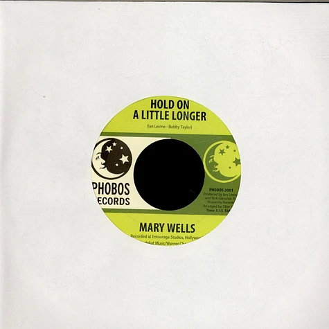 Mary Wells - Hold On A Little Longer / Walk The City Streets