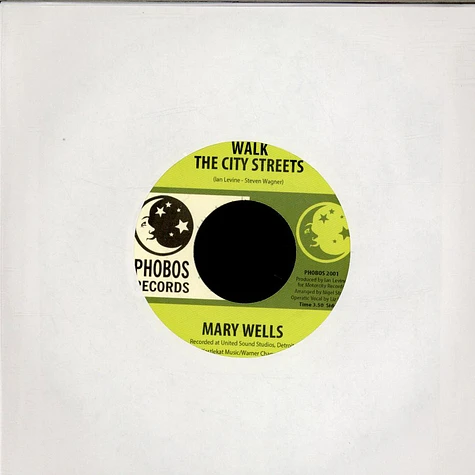 Mary Wells - Hold On A Little Longer / Walk The City Streets