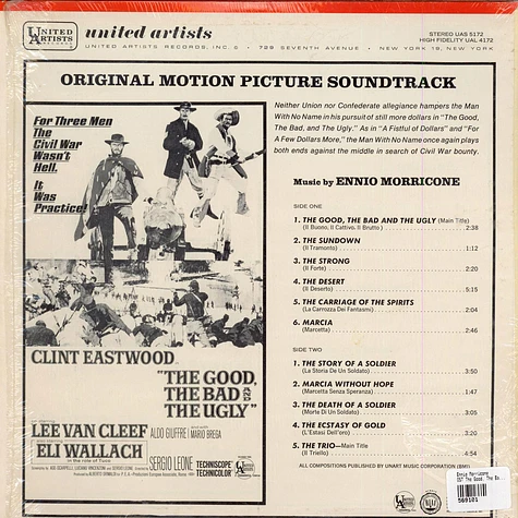 Ennio Morricone - The Good, The Bad And The Ugly - Original Motion Picture Soundtrack