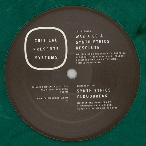 Was A Be & Synth Ethics - Critical Presents: Systems 011