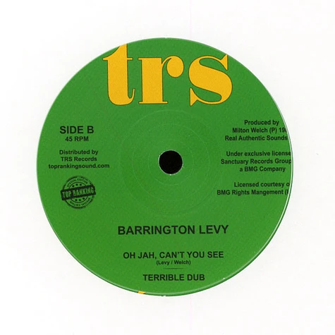 Barrington Levy - Hypocrites / Oh Jah, Can’T You See