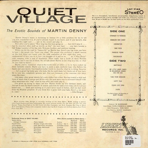 Martin Denny - Quiet Village - The Exotic Sounds Of Martin Denny