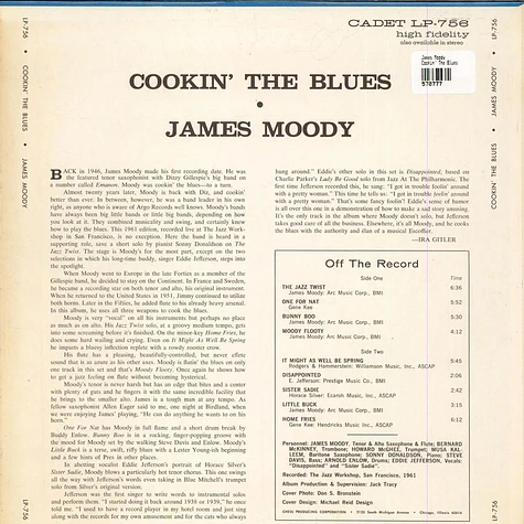 James Moody - Cookin' The Blues