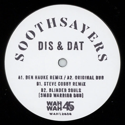 Soothsayers - Dis & Dat