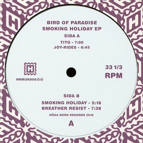 Bird Of Paradise - Smoking Holiday EP