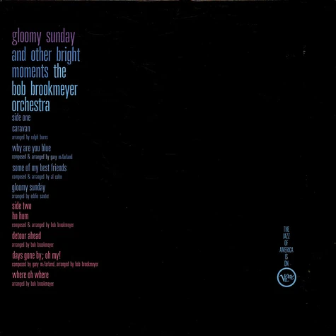 Bob Brookmeyer And His Orchestra - Gloomy Sunday And Other Bright Moments