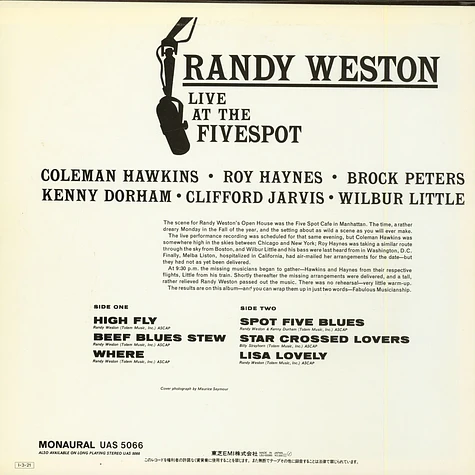 Randy Weston - Live At The Fivespot