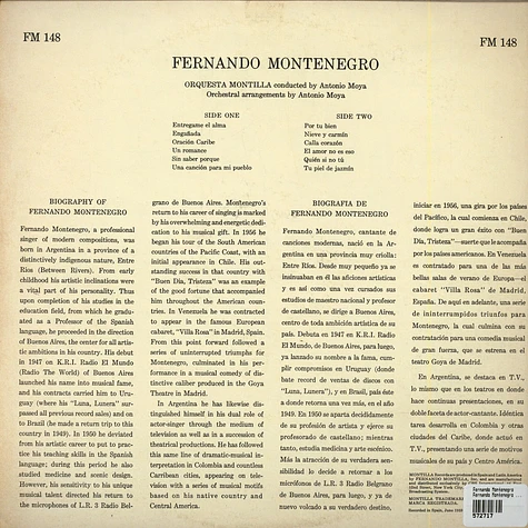 Fernando Montenegro - Fernando Montenegro Sings
