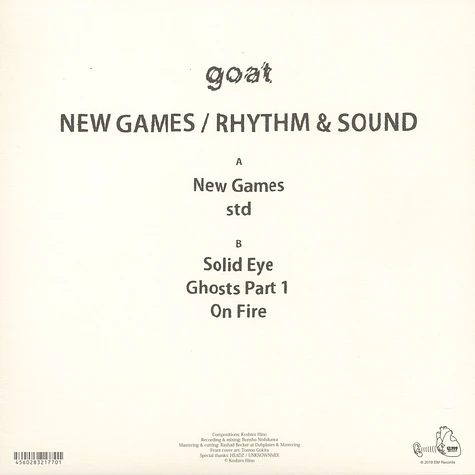 Goat - New Games / Rhythm & Sound