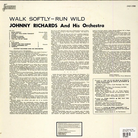 Johnny Richards And His Orchestra - Walk Softly / Run Wild