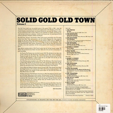 V.A. - Solid Gold Old Town. Volume 1