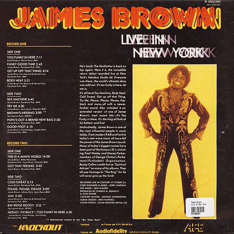 James Brown - Live In New York