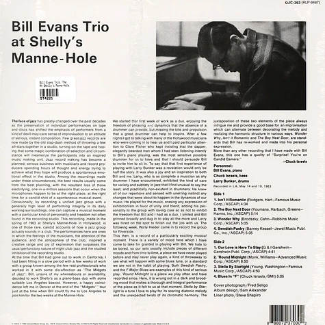 The Bill Evans Trio - At Shelly's Manne-Hole