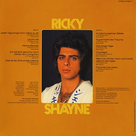 Ricky Shayne - Shayne