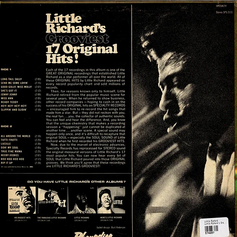 Little Richard - Little Richard's Grooviest 17 Original Hits!
