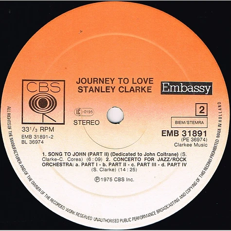 Stanley Clarke - Journey To Love