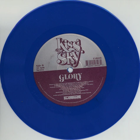 Kiss The Sky (Melinda Camille, John Robinson & Pat Van Dyke) - Sugar Pie / Glory Opaque Blue Vinyl Edition