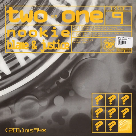 Nookie / Blame & Justice - Two On One Issue 9