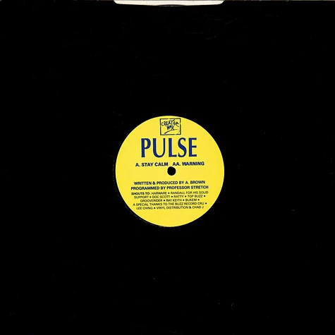 DJ Pulse - Stay Calm / Warning
