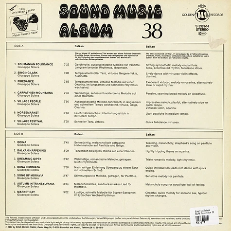 Siegfried Schwab - Sound Music Album 22